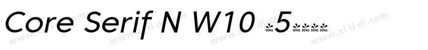 Core Serif N W10 45字体转换